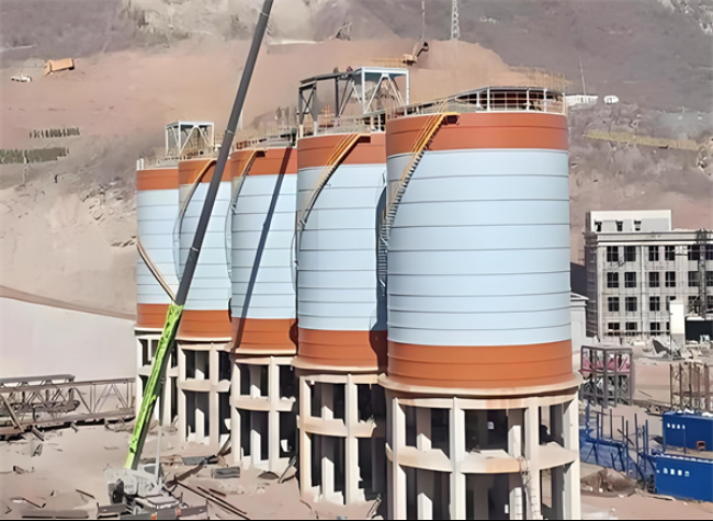 老街街道高架钢板仓