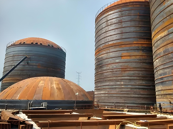 老街街道焦粉钢板仓